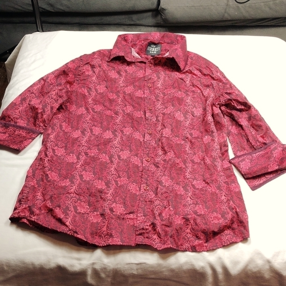Moy Ferreti men's Short sleeved button down shirt size 2X
